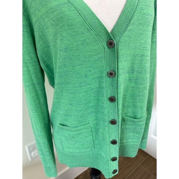 CAbi Green Button up Cardigan style 697 size Medium - Picture 3 of 6